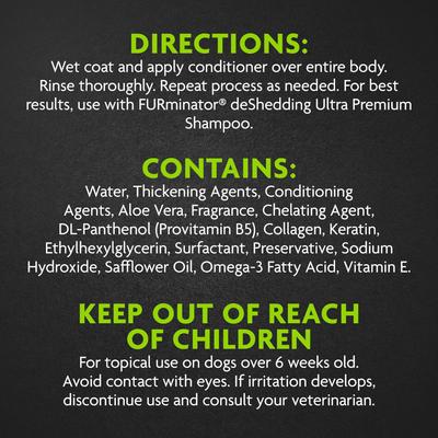 Bundle: FURminator DeShedding Ultra Premium Shampoo, 16-oz bottle + Conditioner for Dogs, 16-oz bottle