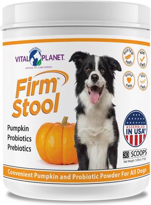 Firm Stool Pumpkin & Probiotic Powder Dog Supplement, 3.9-oz jar
