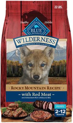 Wilderness Red Meat & Grains Rocky Mountain Recipe High-Protein Puppy Dry Dog Food, 28-lb bag