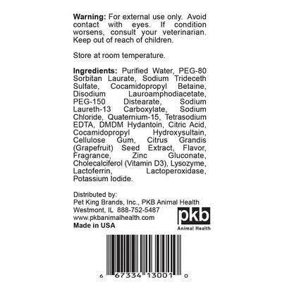 Champú enzimático para perros y gatos, botella de 1 galón