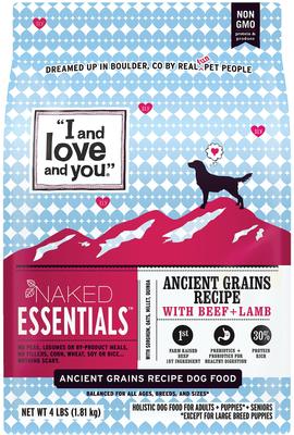 Naked Essentials Ancient Grain Beef and Lamb Recipe Dry Dog Food, 23-lb bag