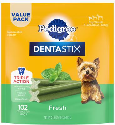 Dentastix Beef Mini Dental Dog Treats, 24 count