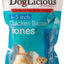 DogLicious 4 - 5" Chicken Basted Bones Rawhide Dog Treats, 2 count
