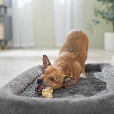 DogLicious 4 - 5" Chicken Basted Bones Rawhide Dog Treats, 2 count