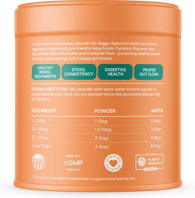 Pumpkin Plus Superfoods Sweet Potato & Pumpkin Flavored Powder for Dogs, 8-oz