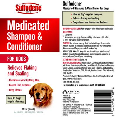 Medicated Dog Shampoo & Conditioner, 12-fl oz