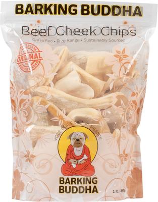 Beef Cheek Chips Value Bag Dog Treats, 1-lb bag