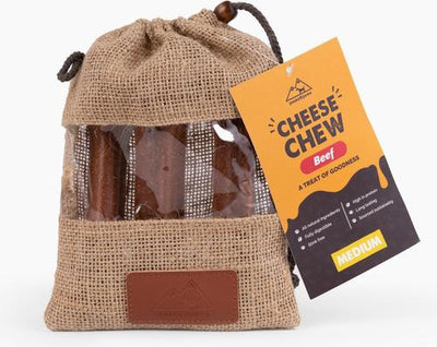 Medium Beef Cheese Dog Chew Treat, 8.5-oz bag
