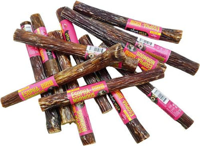 Esophanormous 10-inch Beef & Sweet Potato Bully Stick Dog Chew Treats, 18 count