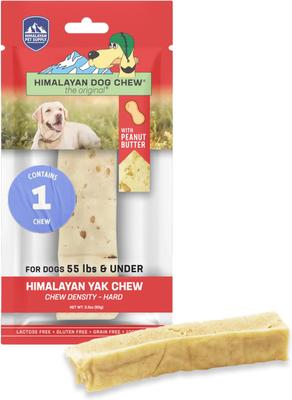 Golosina de mantequilla de maní para perros, grande, 2 unidades