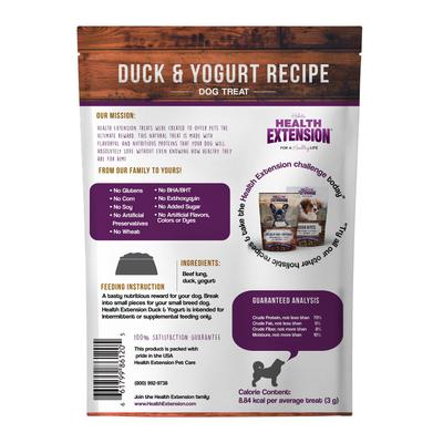 Bundle: Health Extension Bully Puffs Bacon & Liver + Bully Puffs Duck & Yogurt Dog Treats