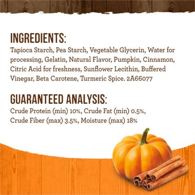 Fresh Kisses Dental Chews Pumpkin & Cinnamon Natural Small Dog Dental Treats, 4.8-oz pouch