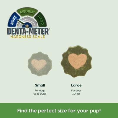 Soft Brushless Toothpaste Large Dental Dog Treats, 18-oz bag