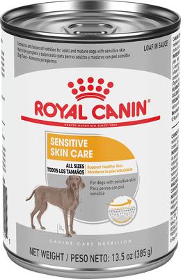 Canine Care Nutrition Sensitive Skin Care Loaf in Sauce Canned Dog Food, 13.5-oz, case of 12