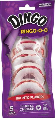 Ringo Rawhide & Meat Chew Dog Treats, 30 count