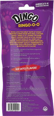 Ringo Rawhide & Meat Chew Dog Treats, 30 count