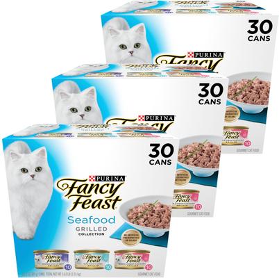 Grilled Tuna Feast in Gravy Canned Cat Food, 3-oz, case of 24