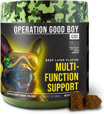 Beef Flavored Multi-Functional Supplement for Dogs, 90 count