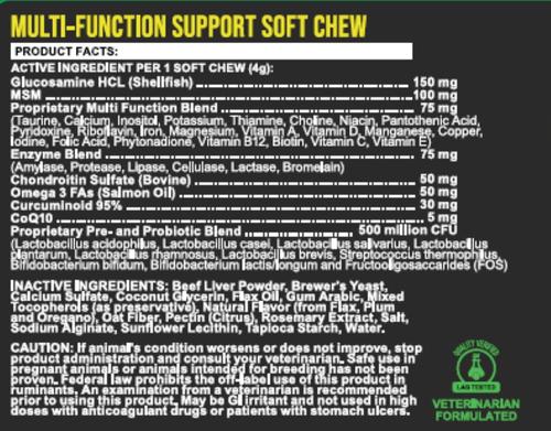 Beef Flavored Multi-Functional Supplement for Dogs, 90 count