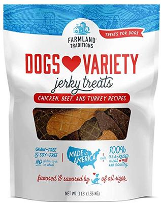 USA Dogs Love Variety Grain-Free Jerky Dog Treats, 3-lb bag