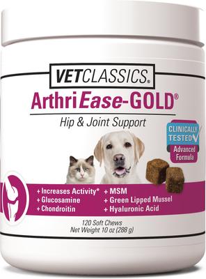 ArthriEase GOLD Hip & Joint Support Dog & Cat Supplement, 120 count