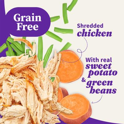 Elevate Smoky BBQ Shredded Chicken Stew with Sweet Potatoes & Green Beans Grain-Free Wet Dog Food, 12.7-oz can, case of 6