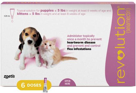 Topical Solution for Dogs, 5.1-10 lbs, (Purple Box), 12 Doses (12-mos. supply)