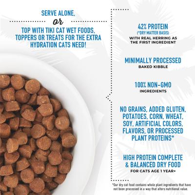 Born Carnivore High Protein Herring & Salmon Meal Dry Cat Food, 11.1-lb bag