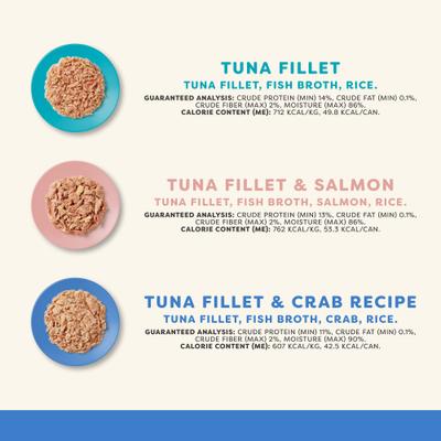 Fish Variety Pack in Broth Limited Ingredient Canned Wet Cat Food, 2.47-oz can, case of 12