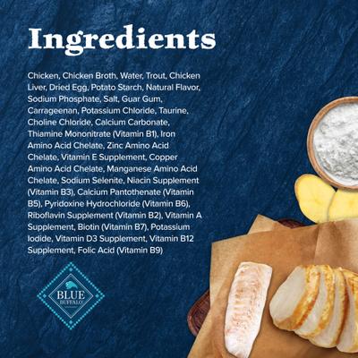 Wilderness Wild Delights Adult Chicken & Trout Recipe in Tasty Gravy High-Protein Grain-Free Flaked Wet Cat Food, 5.5-oz can, 24 count