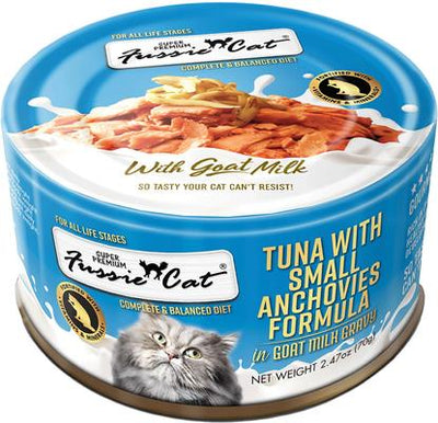 Tuna with Small Anchovies in Goats Milk Wet Cat Food, 2.47-oz can, case of 24