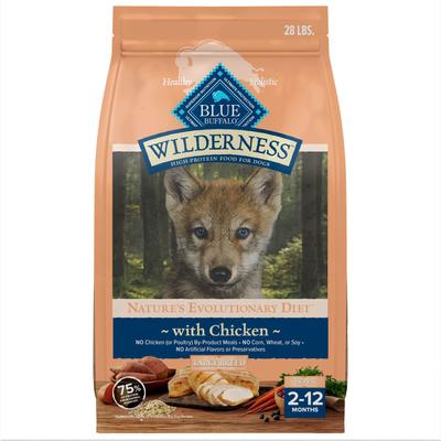 Wilderness Large Breed Puppy High Protein Natural Chicken & Wholesome Grains Dry Dog Food, 24-lb bag