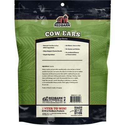 Premios para perros de orejas de res totalmente naturales, bolsa de 4.2 oz