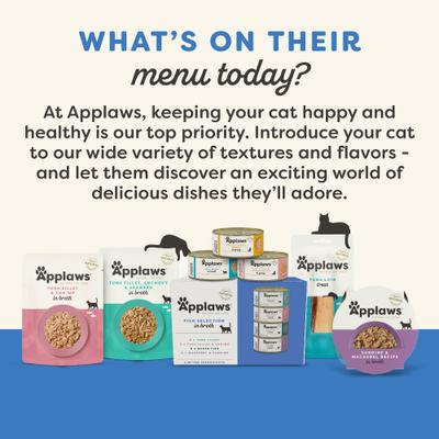 Natural Tuna Fillet with Sea Bream in Broth Wet Cat Food, 2.47-oz pouch, case of 12