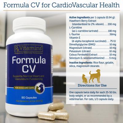 Formula CV Capsules Heart Supplement for Cats & Dogs, 90 count