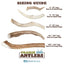 Whole Deer Antler Dog Chews, 4 - 5.5 in