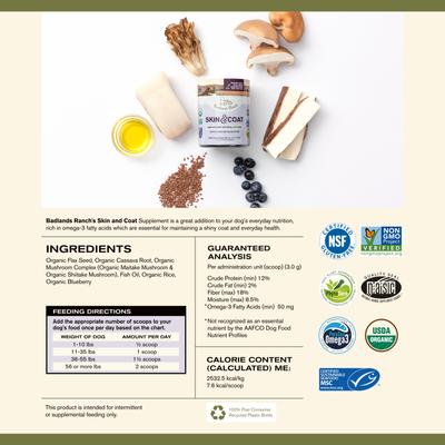 Healthy Support Skin & Coat Powder Supplement for Dogs, 3.17-oz can