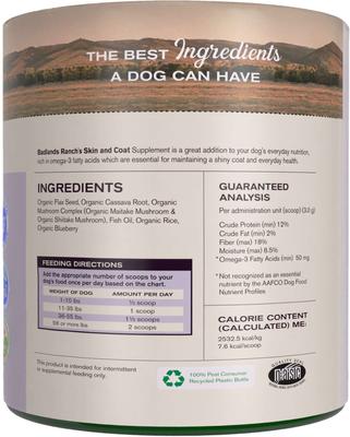 Healthy Support Skin & Coat Powder Supplement for Dogs, 3.17-oz can