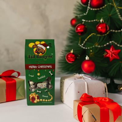 Christmas Caddy Peanut Butter & Honey Crunchy Dog Treats, 8-oz bag