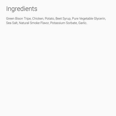 Green Bison Tripe Formula Grain-Free Dog & Cat Treats, 6-oz bag