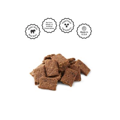 Slow Cooked Beef Squares Jerky Dog Treats, 14-oz bag