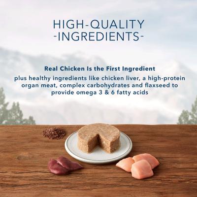 Bundle: Kitten Variety Pack - Blue Buffalo Wilderness Kitten Chicken Grain-Free Canned Cat Food, Salmon Canned Food, Chicken & Trout Canned Food