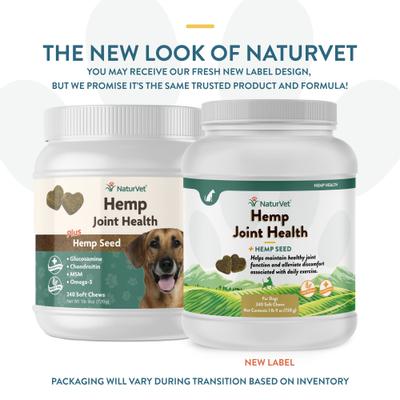 Joint Care with Hemp Hip & Joint Bacon & Chicken Flavored Soft Chew Supplement for Dogs, 240 count