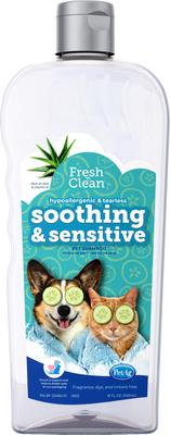 Fresh 'n Clean Soothing & Sensitive Hypoallergenic & Tearless Dog, Cat & Small Pet Shampoo, 18-fl oz bottle