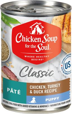 Puppy Pate Chicken, Turkey & Duck Recipe Canned Dog Food, 13-oz, case of 12