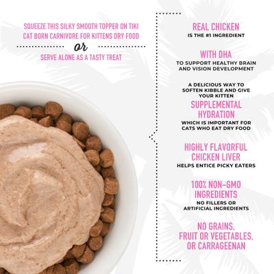 Alimento funcional para gatos Born Carnivore Baby, bolsa de 1.5 oz, caja de 12