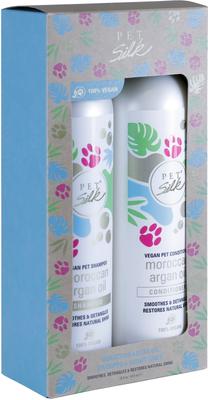 Vegan Moroccan Argan Oil Dog & Cat Shampoo & Conditioner Kit, 16-fl oz bottle, 2 count