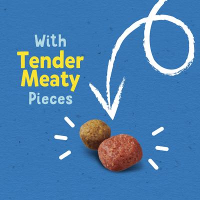 Alimento seco para perros tierno y crujiente con carne de res real, bolsa de 30 lb