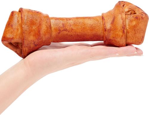 DogLicious Beef Flavor Bone Rawhide Dog Treat, 9 - 10"
