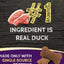 Paquete: Alimento seco para perros Zignature Duck con fórmula de ingredientes limitados y sin cereales, bolsa de 11.3 kg + Zignature Grain-Free Duck Formula Ziggy Bars Biscuit Dog Treats, bolsa de 355 g